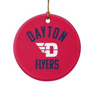 University of Dayton Official Logo Porcelain Holiday Christmas Tree Ornament - 1 of 4