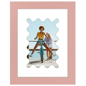 Americanflat Picture Frame with Oval Mat Insert and Shatter-Resistant Glass - Signature Collection - Photo Frame for Wall Display - 1 of 4