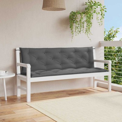 vidaXL Garden Bench Cushion Set of 2 Anthracite
