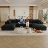 MAYEERTY 39.8" Cloud Sofa Black - 39.8", Corduroy, Double-Layer, No Assembly, DIY for Corner - 2 of 4