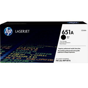 HP Inc. 651A Black Original LaserJet Toner Cartridge, ~13,500 pages, CE340A - 1 of 4