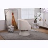 Okak Modern Accent Chair Swivel Chair with 360 Degrees Barrel Chair Cozy Soft Armchair Living Room Chair for Reading Room Bedroom - 3 of 4