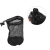 Unique Bargains Nylon Drawstring Cord Lock Closure Mesh Golf Ball Bag Black 1 Pc - 4 of 4