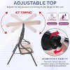 BestMassage Patio Swing with Canopy Outdoor Swing Chair - 4 of 4