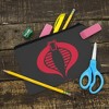 G.I. Joe Cobra Logo Makeup Cosmetic Bag Organizer Pouch - 2 of 4