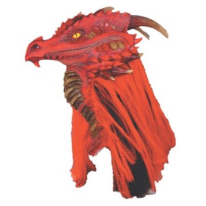 Seasonal Visions Adult Premiere Brimstone Red Dragon Costume Mask - 21.5 in. - Red - 1 of 1