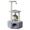 Two by Two Brea - Gray Scratching Post Cat Furniture - 42.9 in. Tall - 3 of 4