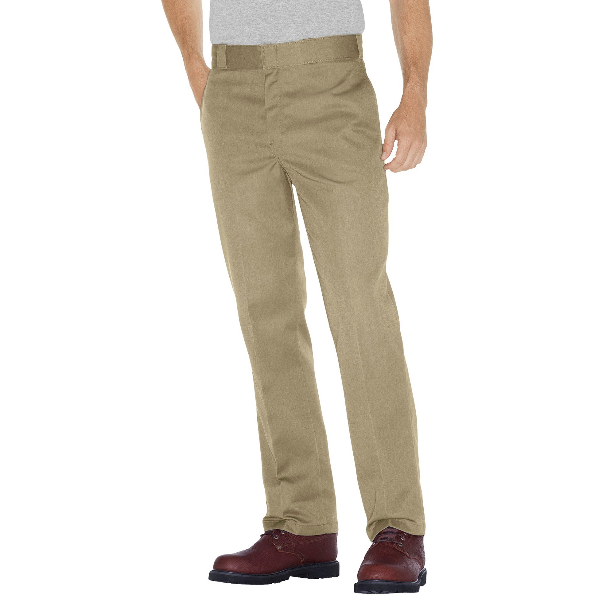 Dickies Men'sTall Original Fit 874 Twill Pants - Khaki 34x36, Men's, Green