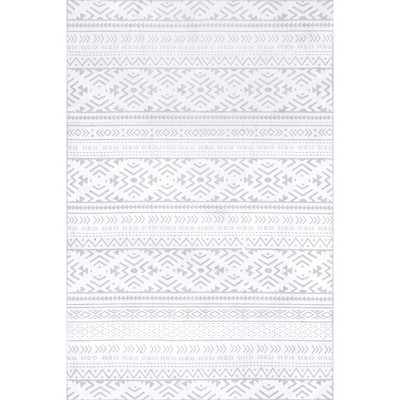 Nuloom Calia Pet Friendly Machine Washable Aztec Bands Area Rug