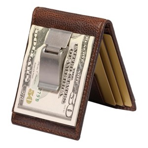 Generic Maverick Bifold Money Clip Wallet for Men ¨C Slim Front Pocket Leather Wallet with Metal Cash Clip - 1 of 4