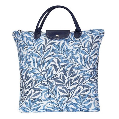 Signare USA William Morris Willow Bough Blue Foldaway Grocery Bag