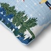 Lumbar Snow Scene Throw Pillow Ivory - Room Essentials™ - 4 of 4