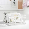 Metal Pantry Basket with Handles - Set of 2 - Matte White - 4 of 4