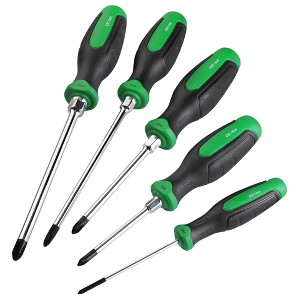 Itopfox 5-Piece Magnetic Phillips Screwdriver Set with S2 Steel Shafts and SureGrip Handle for Professional Use - 1 of 4