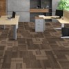 VEVOR Carpet Tiles Reusable, 24"x 24"Carpet Squares With Padding Attached, Soft Padded Carpet Tiles, Easy Install DIY (24Tiles, Mixed Brown) - 2 of 4