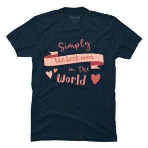 Men's Design By Humans Mother's Day Simply the Best Mom Banner By BoogieCreates T-Shirt - 1 of 2