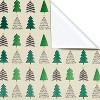 20 sq ft Multiple Trees Foil Christmas Wrapping Paper - image 2 of 4