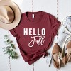Simply Sage Market Hello Fall Short Sleeve Tee - 3 of 4