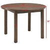 Infurnic Desks Round Dining Table, Brown, 42"*30"*42" - 4 of 4
