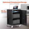 VEVOR Charging Cart, 32 Device Mobile Charging Station, Up to 15.6 in Screen Size, Office and Classroom Mobile Charging Cart - 3 of 4