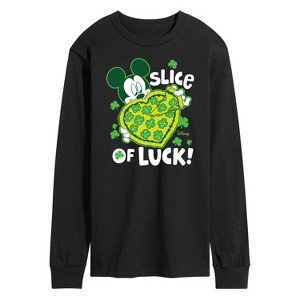 Men's - Disney - Slice Of Luck Long Sleeve Graphic T-Shirt - 1 of 4