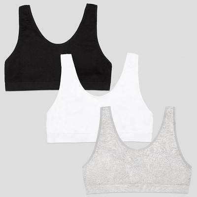 Fruit Of The Loom Girls Cotton Stretch Sports Bra 6 Pack Blueberry