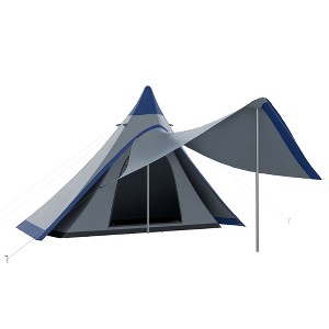 Aghana Digitals Blue/Gray 2-3 Person Waterproof Camping Tent with Porch, Welded Floor, Aluminum - 1 of 4