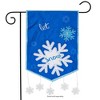Briarwood Lane Let It Snow Winter Applique Garden Flag Snowflakes Seasonal 18" x 12.5" - 2 of 4