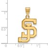 Black Bow Jewelry 14k Yellow Gold San Jose State Spartans NCAA Large Pendant - 2 of 3