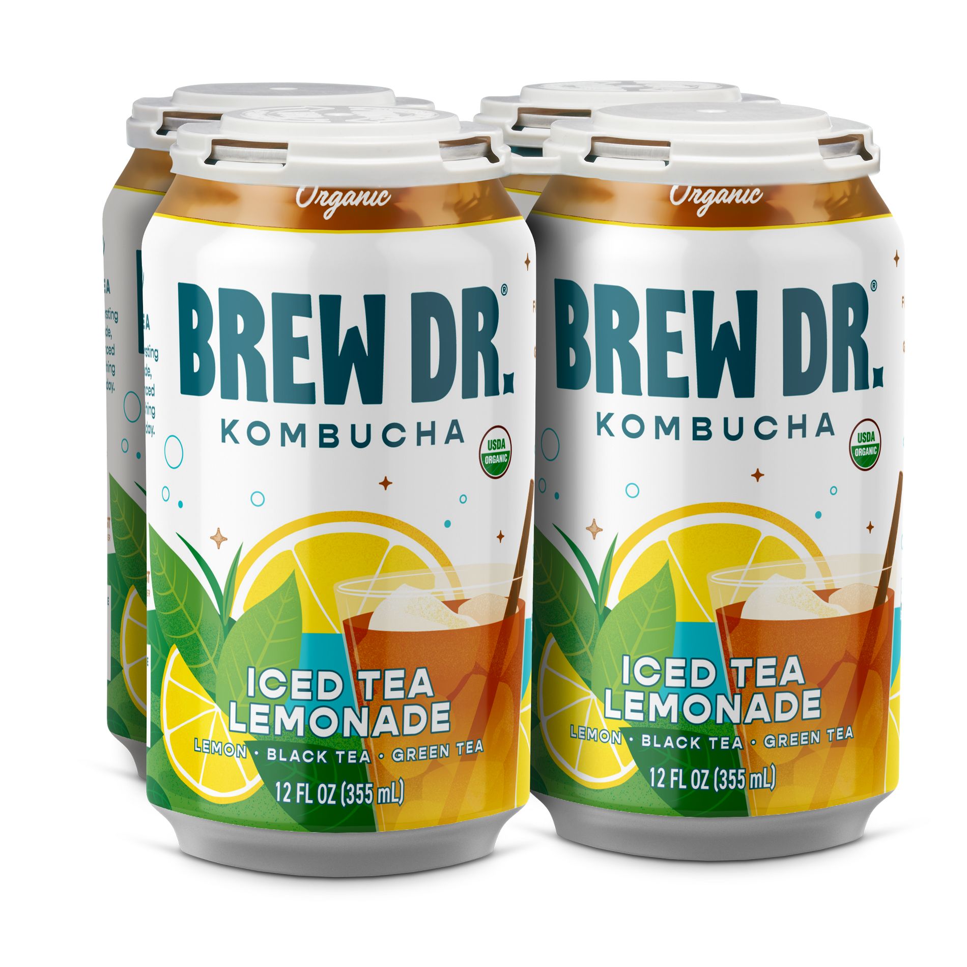 Brew Dr. Ice Tea Lemonade Kombucha - 4pk/12 fl oz