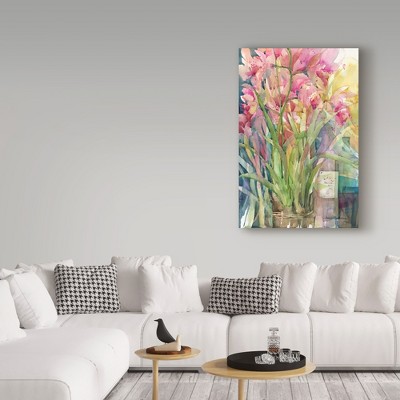 Annelein Beukenkamp Orchid Gathering Pink Floral Canvas Art