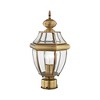 Livex Lighting Monterey 1 - Light Post Light in  Antique Brass - 3 of 4