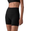 Future Planet Women's Nova Premium Performance Sport Athletic High Waisted Leggings Yoga Biker Shorts Tights Black - 2 of 4