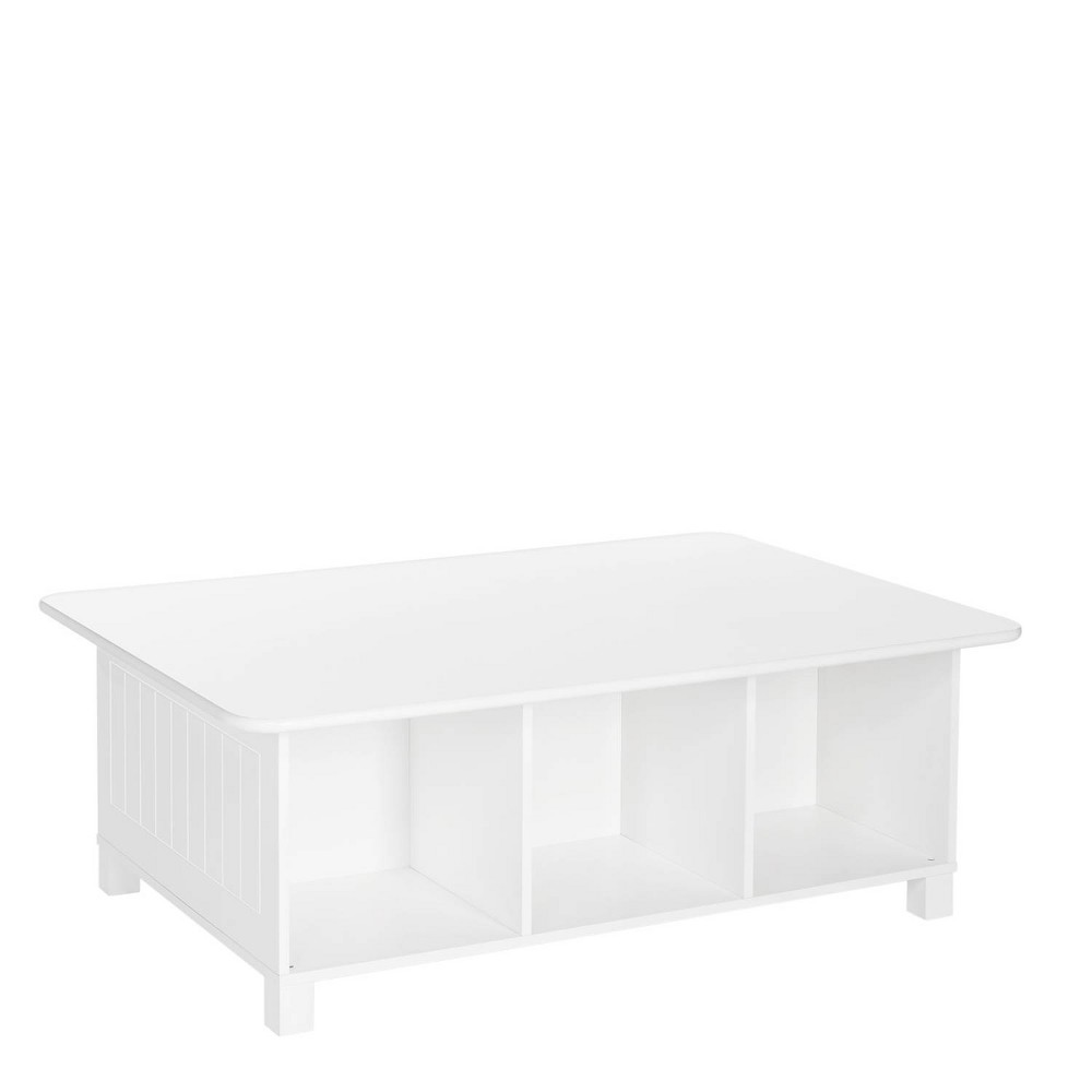 Photos - Other Furniture Kids' 6 Cubby Storage Activity Table White - RiverRidge Home