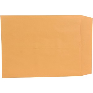 School Smart Catalog Envelopes with Ungummed Flaps, 14 x 18 Inches, Kraft Brown, Pack of 25 - 1 of 4