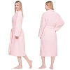 PAVILIA Super Soft Womens Robe, Fluffy Plush Fuzzy Cozy House Shower Bathrobe, Ribbed Striped Warm Fleece Long Robe for Women - 2 of 4