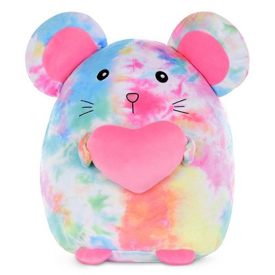 Photo 1 of 2 Scoops Tie Dye Mouse Shaped Plush