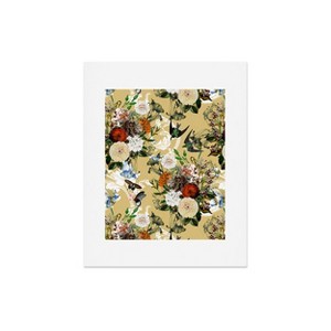 16"x20" Marta Barragan Camarasa Baroque Flower Bouquet Art Print Unframed Wall Poster Buff Beige - Deny Designs - 1 of 4