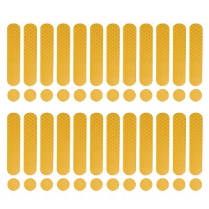 Unique Bargains Universal Bicycle Motorcycle Vehicles Racing Helmets Reflective Safety Stickers 24 Pcs - 1 of 4