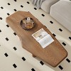 FONTOI Free form Wood Small Coffee Table for Living Room Minimalist Sofa Table Farmhouse Accent Center Low Tea Table, Brown, 47.2"* 23.6"*13.8" - 2 of 4