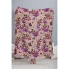 Schatzi Brown Free spirit Butterfly Ivory 56"x46" Woven Throw Blanket - Deny Designs - 3 of 4