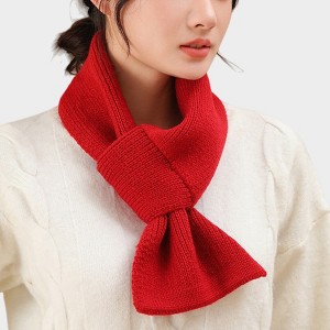 Anna-Kaci Women's Soft Knit Scarf with Pull-Through Loop Design, Cozy Textured Fabric and Easy Draped Styling for Everyday Wear 29.5x7in - 1 of 4