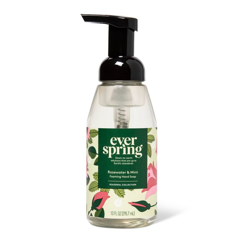 Foaming Hand Soap - Rosewater &#38; Mint - 10 fl oz - Everspring&#8482;, 1 of 6