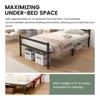 COMHOMA Metal Platform Bed Frame Heavy Duty with 14'' High Under Bed Storage Space - 3 of 4