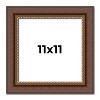 PosterPalooza | Square Traditional Brown Picture Frame - UV Acrylic, Foam Board Backing, Hanging Hardware - 2 of 4