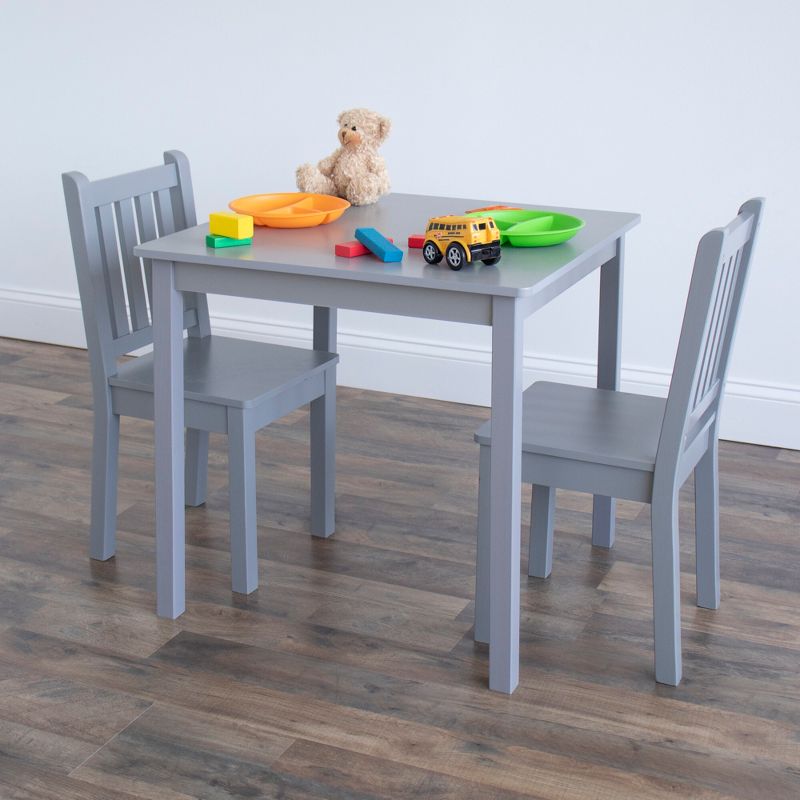3pc Kids' Wood Table and Chair Set - Humble Crew, 3 of 7