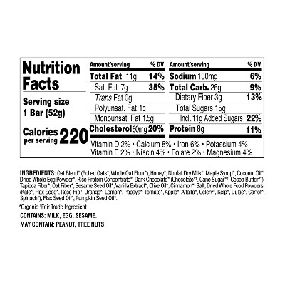 Perfect Snacks Oat Butter Oatmeal Cookie Refrigerated Protein Bars - 8.3oz/4ct
