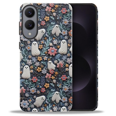 BONGEEK Case Compatible with Samsung Galaxy S25 Edge,Scratch Resistant Hybrid 2-Layer Hard Shell Bright Phone Case, Floral