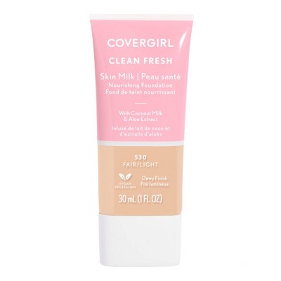Covergirl Clean Foundation Fl - Fair/light Dewy 1 530 Fresh Target Oz Milk Skin : - Finish