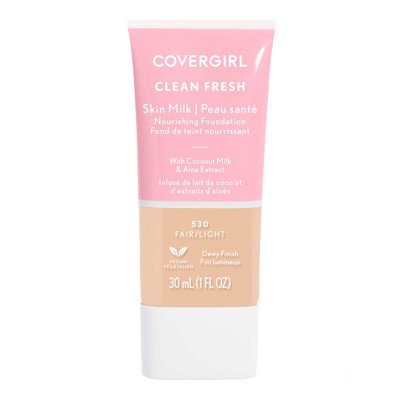 Covergirl Clean Fresh Skin - Dewy 1 Target Milk Fl Fair/light Finish 530 : - Oz Foundation